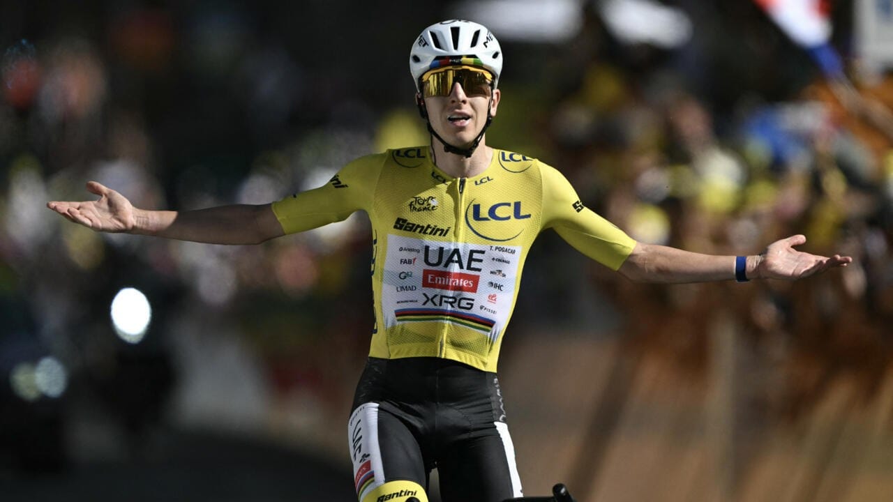 Pogačar gana la etapa 19 del Tour de Francia y rompe el récord de Pantani en Alpe d'Huez